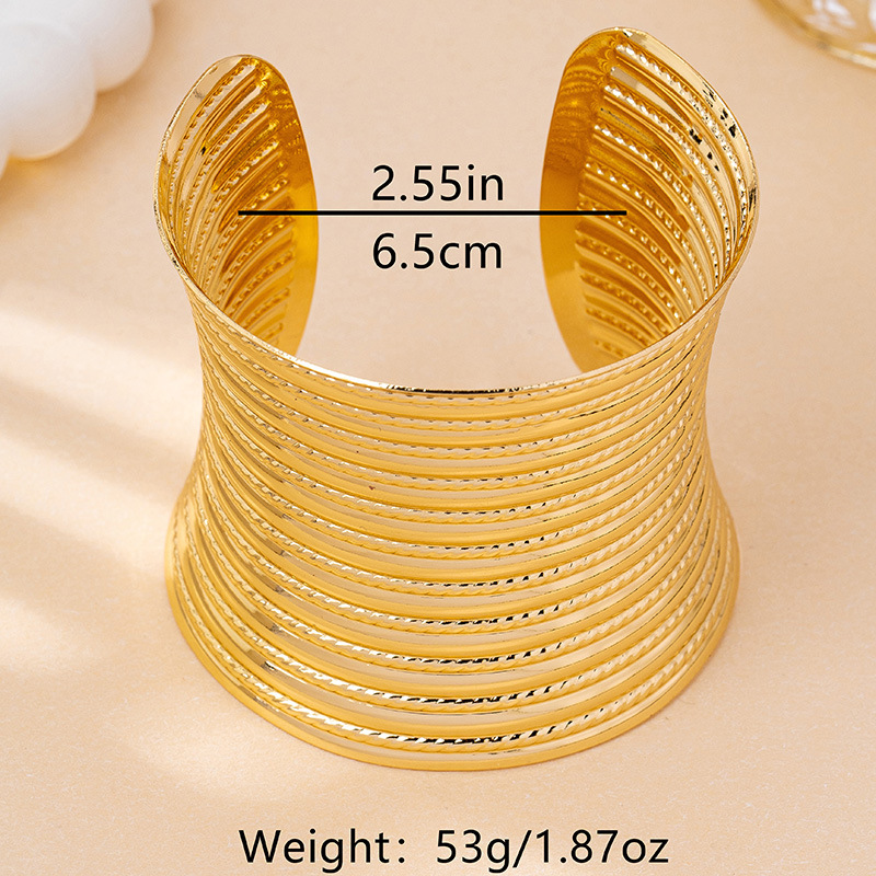 golden wristband armband metal open bracelet golden wristband armband metal open bracelet